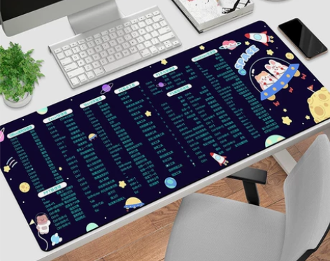 鼠标垫超大号办公快捷键电脑键盘桌垫ins游...