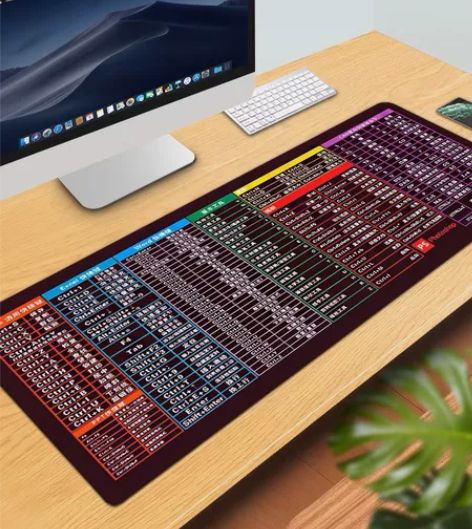 超大鼠标垫办公室电脑桌垫cad办公快捷键大...