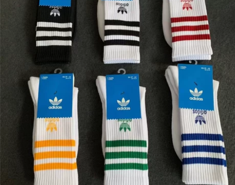 全新独立包装阿迪三叶草毛巾底运动袜 清库存...