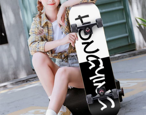 四轮滑板初学者女生成年人儿童青少年划板男孩...