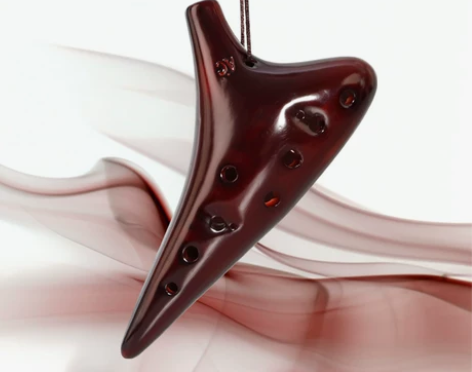 陶笛乐器12孔中音C调熏烧AC笛考级初学入...