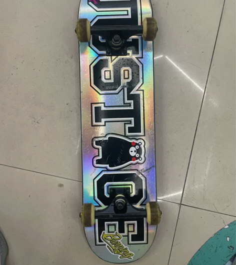 Justice熊本限量银滑板，初学者可用，...