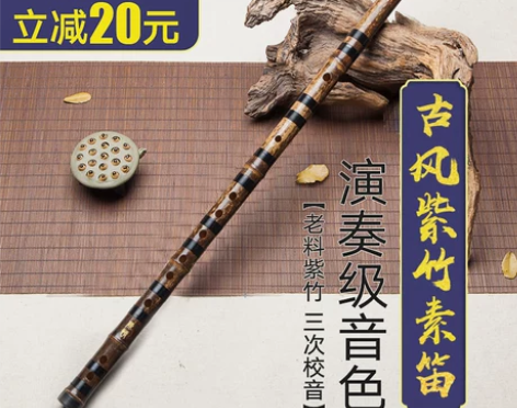 紫竹笛子初学者入门f儿童零基础学生g调专业...