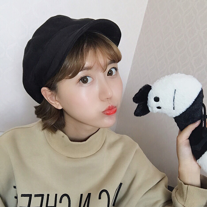 韩国贝雷帽女日系百搭潮八角帽子男英伦画家帽...