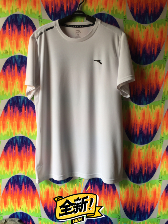 全新安踏男装速干冰丝短袖T恤半袖时尚潮湿上...