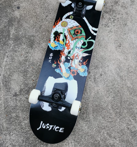 全新滑板整板组装板justice板面 de...