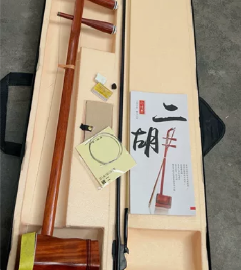 红木红花梨二胡 琴杆雕刻马头 带图中配件 ...