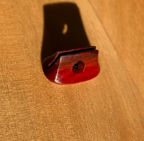 小叶紫檀二胡重音琴码手工制作 感兴趣的话点...