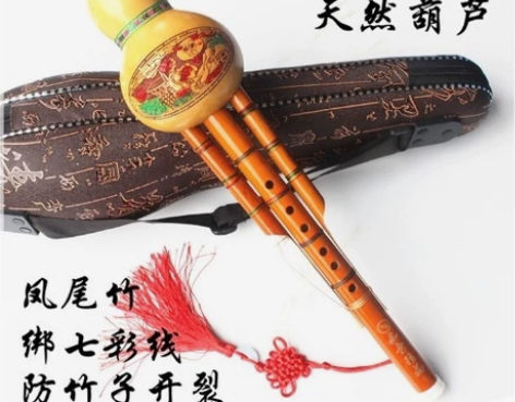 云南天然葫芦丝乐器降B调c调胡芦丝双音儿童...