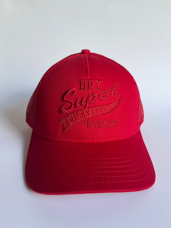 牛气冲天红色网帽 潮帽