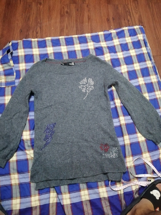 百分百100%山羊绒羊绒衫胸围48长64（...