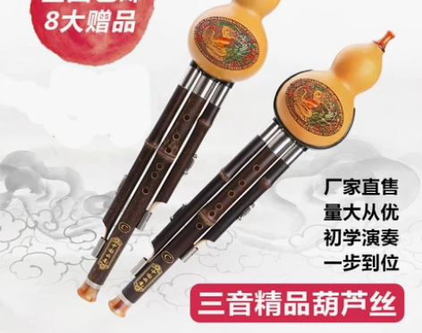 紫竹葫芦丝乐器初学c调降b调入门儿童初学者...