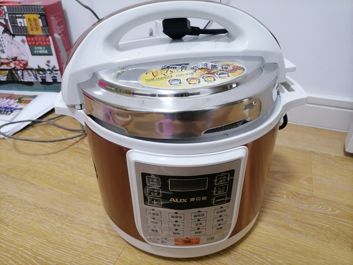 全新奥克斯5升电压力锅，外包装没有了，就试...