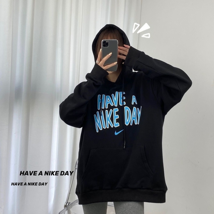 NIKE耐克 复古趣味冰蓝色字母（美好的一...