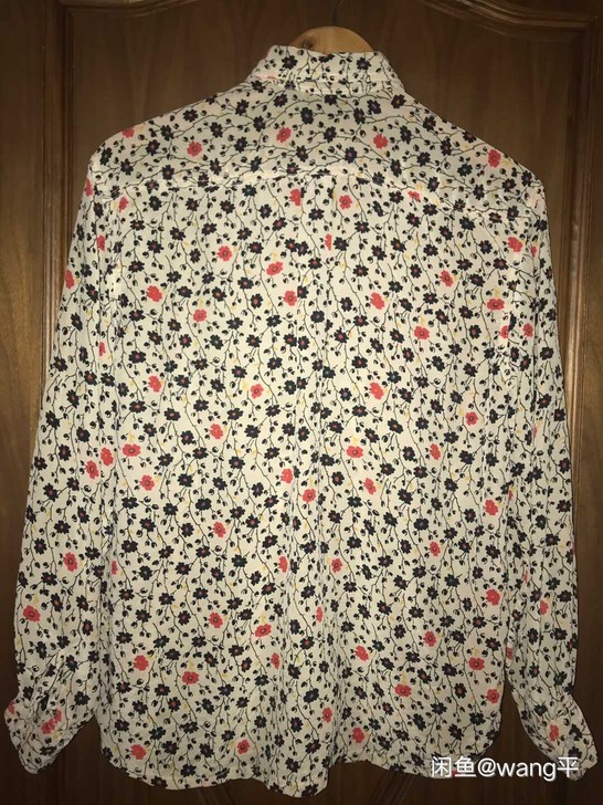 真丝双绉衬衫 8.5新，重磅真丝双绉，单层...