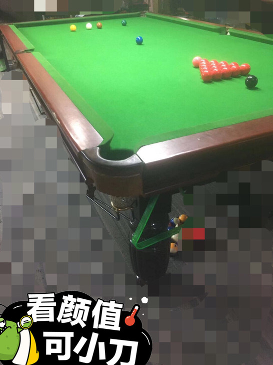 处理二手中标斯洛克台球桌一张，规格尺寸大小...