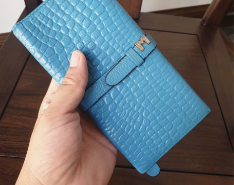 商场撤柜 稻草人 女士长款钱包 真皮钱夹 ...