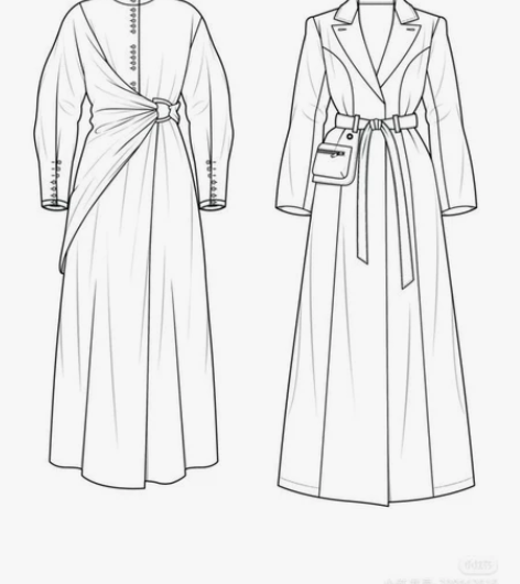 服装AI款式图 代画#服装设计# 男装女装...