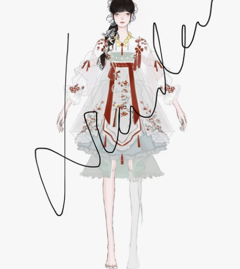 接服装设计代画  款式图 效果图 排版图等...