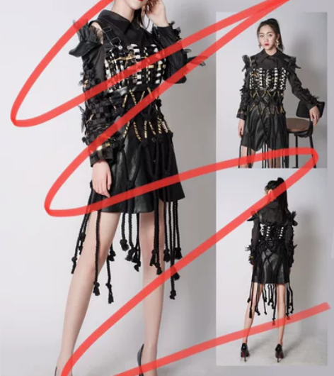 服装设计成衣 服装设计系列成衣 共五套，全...