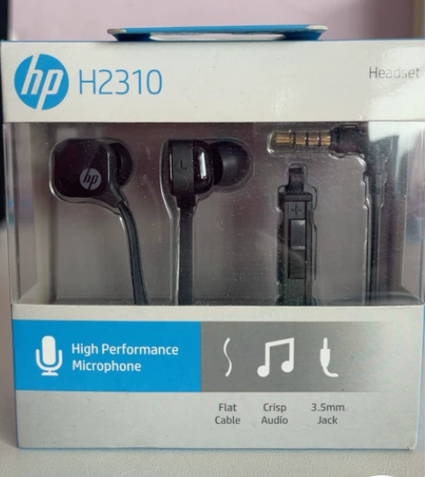 hp 耳机h2310原装全新扁线耳机，可适...