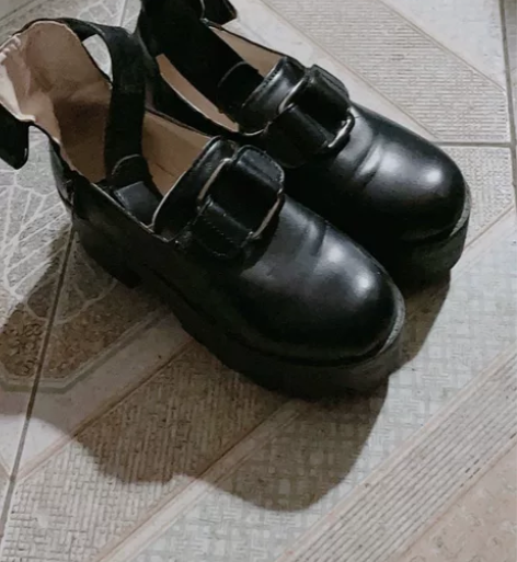 付邮送 原宿大头娃娃鞋 小皮鞋女新款日系女...