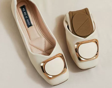 2022新款韩版网红单鞋女春夏浅口仙女方头...