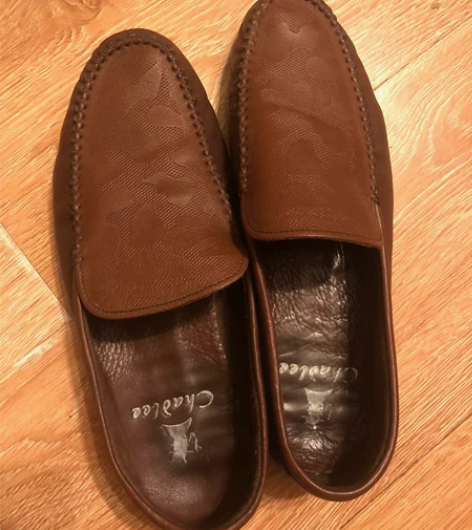 四季软底鞋男真牛皮一脚蹬鞋潮流驾车鞋手工缝...