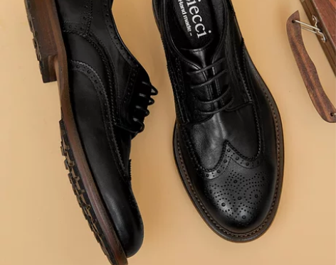 布洛克男鞋雕花英伦风休闲男士皮鞋真皮头层 ...