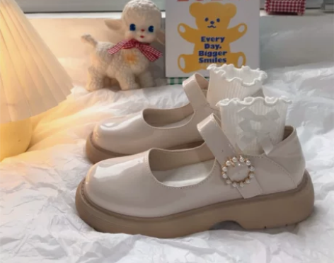 小sun家 白色玛丽珍鞋女JK制服鞋202...