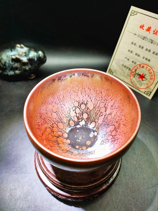 【梦幻彩金油滴】刘学明老师作品，梦幻彩金油...