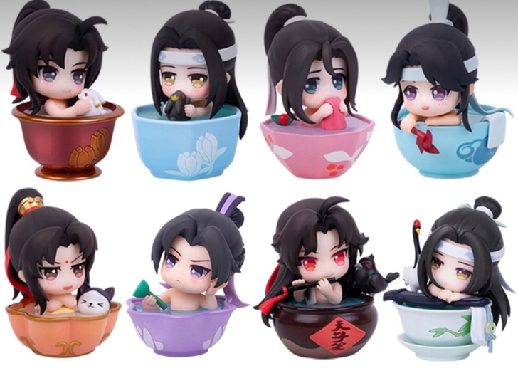 擎苍魔道祖师手办夏日牧歌系列魏无羡蓝忘机Q...
