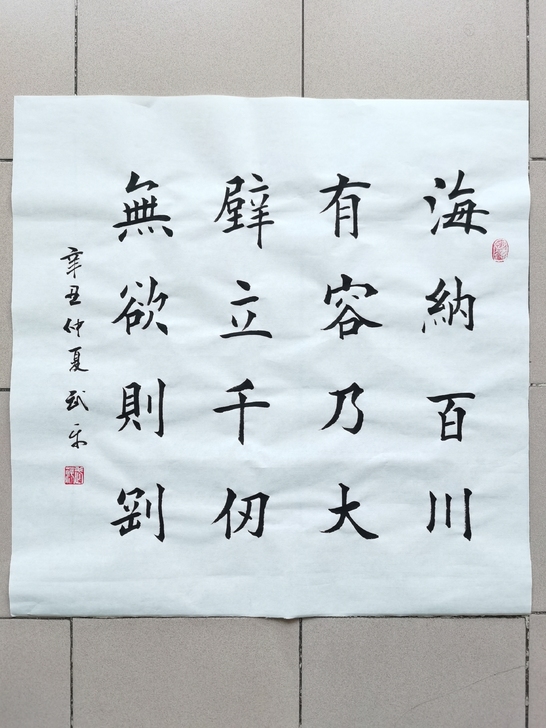 一级书法师手写海纳百川字画书房办公室装饰书法