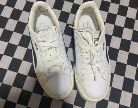 彪马Puma vikky皮质小白鞋厚底松糕...