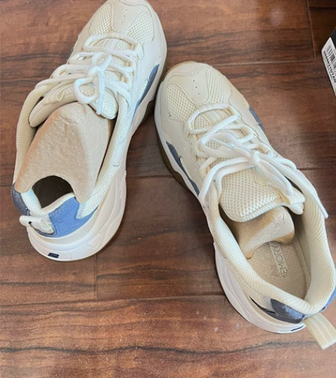 Skechers斯凯奇女鞋 厚底增高复古拼...