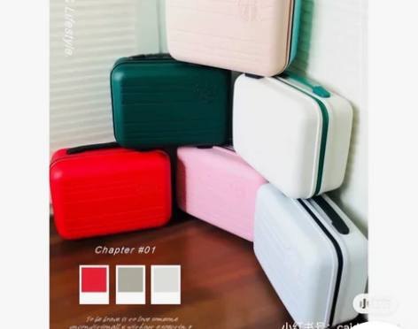 现货星巴克行李箱迷你手提旅行随行箱粉色绿色...