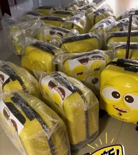 公司年会的时候买多了，剩余20多个行旅箱便...