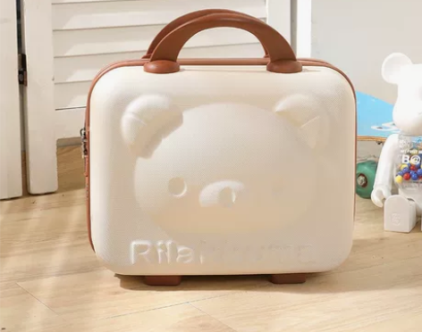手提行李箱化妆小箱子包14寸卡通可爱动漫密...