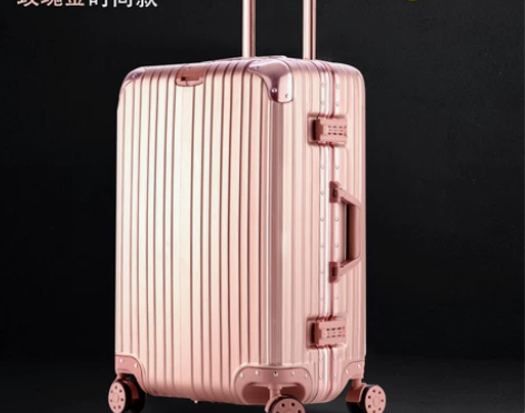 全铝镁合金行李箱女小型20寸铝框拉杆箱万向...