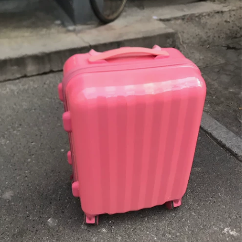 软妹行李箱女小清新粉色20寸少女拉杆箱2…...