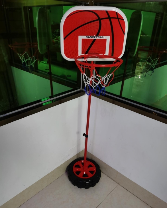 儿童室内外篮球架可升降加厚铁杆投篮框架家用...