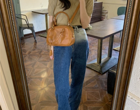 包包2021新款包包女大容量手提包复古油蜡...