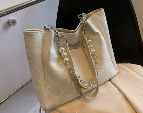 大容量包包女2022夏季新款潮高级感帆布单...