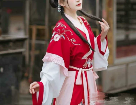 花神记灵语晋制汉服交领缘裙 标价三件套，六...