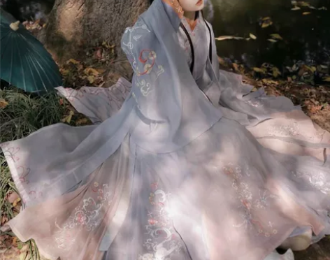 出社麟星瑶晋制汉服女原创正品魏晋中国风交领...