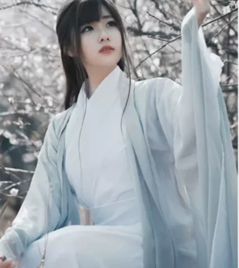魏晋风传统古装仙女汉服广袖流仙裙交领齐腰 ...