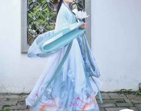 如梦霓裳汉服女中国风交领齐腰襦裙鹿鸣大袖衫...