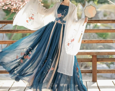 含娇原创汉服女宋制三件套齐腰襦裙仙气大袖衫...