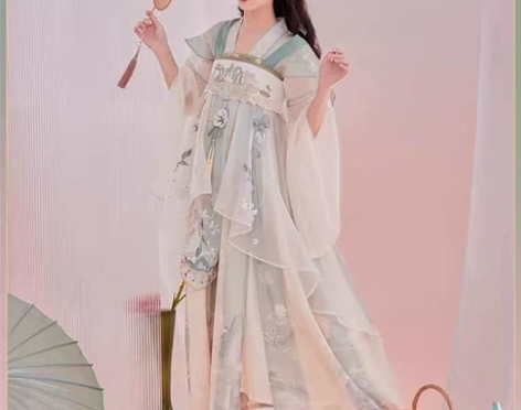 【汉服出租】七月夕采薇  日常汉元素对襟短...