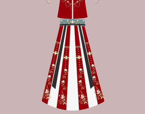 [红鸾翊.墨染妆 ]五五年原创汉服女坦领半...